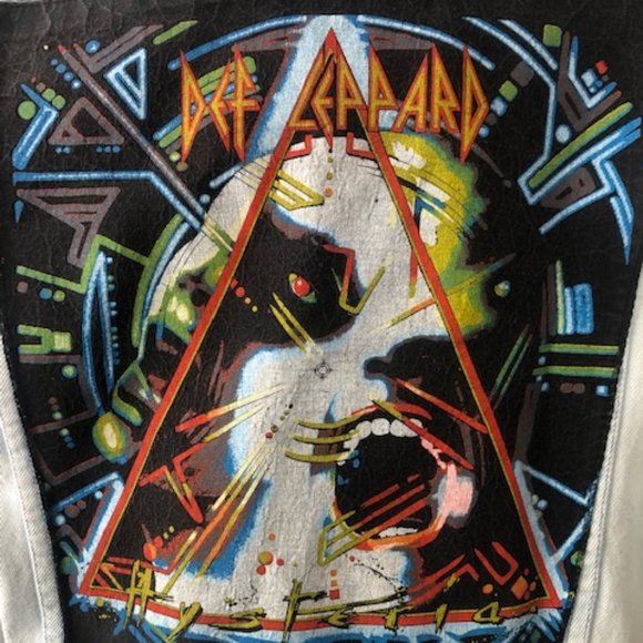 Unisex Vintage Def Leppard Jean Jacket - Picture 6 of 13